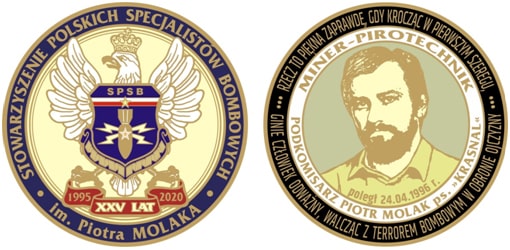 Medal pamiątkowy wybity z okazji XXV-Lecia S.P.S.B.